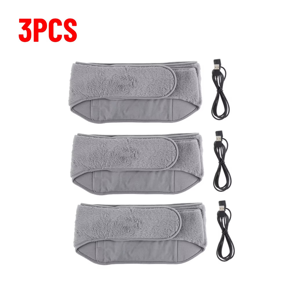 Stay Cozy Anywhere: 3-Levels USB Rechargeable Electric Heating Pad for Menstrual Relief and Comfort