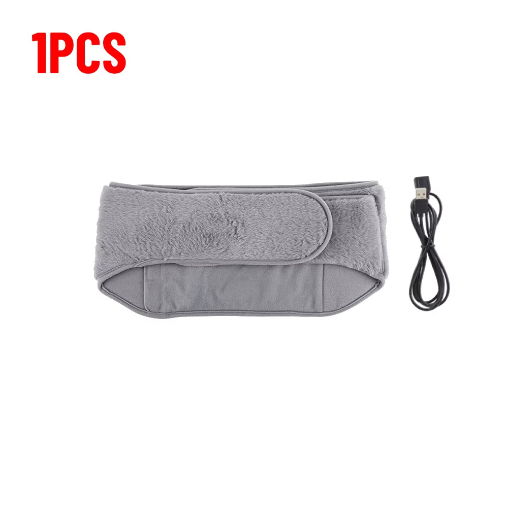 Stay Cozy Anywhere: 3-Levels USB Rechargeable Electric Heating Pad for Menstrual Relief and Comfort