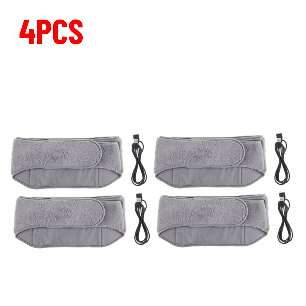 Stay Cozy Anywhere: 3-Levels USB Rechargeable Electric Heating Pad for Menstrual Relief and Comfort